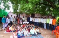 थडीसावळी साई कोचिंग क्लासेस  लोकशाहीर आण्णाभाऊ साठे यांची  जयंती साजरी,