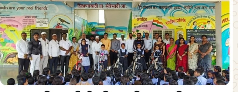 वाघेश्वरनगर मध्ये कचऱ्या ऐवजी भरला संतुलन पाषाण शाळेतील विधार्थांचा बालआनंद मेळावा